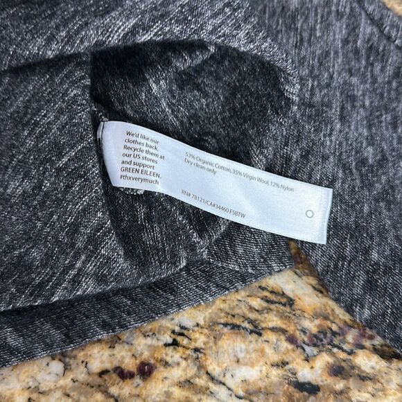 Eileen Fisher Organic Cotton Blend Round Neck Relaxed Fit Top Size L - Picture 7 of 10